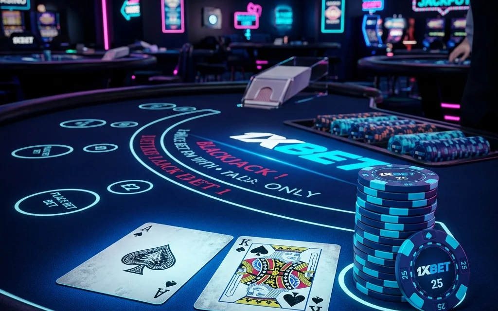 Blackjack dealer card table